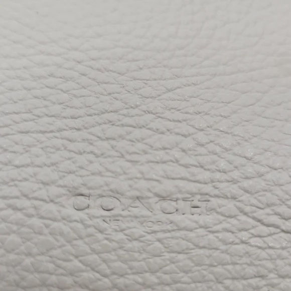 Coach Small Georgie Wallet Chalk Pebbled Leather Horse & Carriage Medallion - Picture 11 of 15